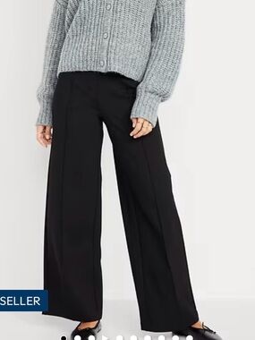 Old Navy Wide-Leg Black Trousers
